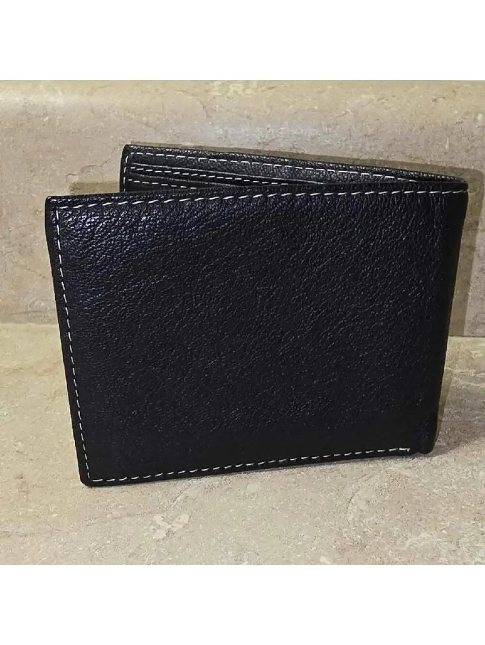 Timberland Men’s Black Leather Bi-Fold Wallet